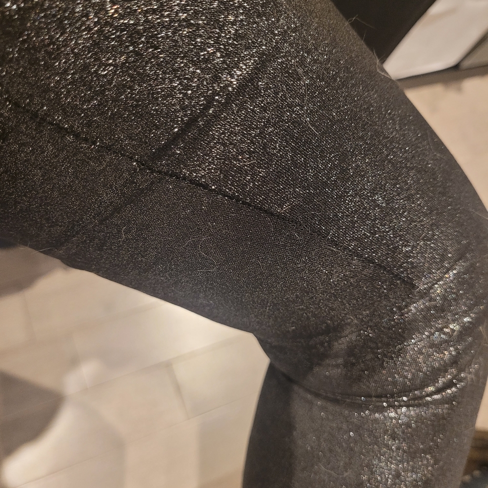 Armani Exchange Women's New Shimmering Black Jeggings NWT